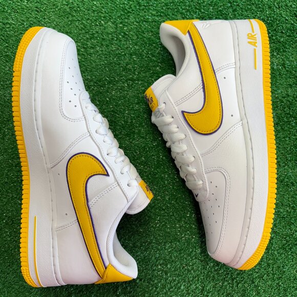 Nike Air Force 1 Low Retro QS Kobe Bryant Lakers Mens Shoes FZ1151-100 NEW Sz 16 - Picture 2 of 7